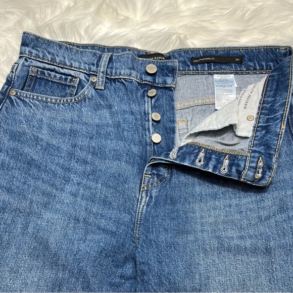 BANANA REPUBLIC THE BARREL ULTRA HIGH RISE JEAN MEDIUM WASH SIZE 29 NWT - Picture 5 of 10
